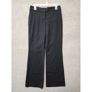 Ann Taylor Wool Blend Wide Leg Trouser Dress Pants Womens 2 Black Career NEW
